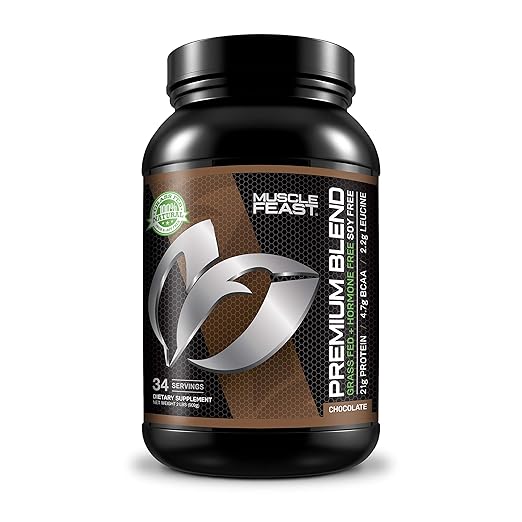 Muscle Feast Grass Fed Premium Blend Whey Protein, Hydrolyzed Whey