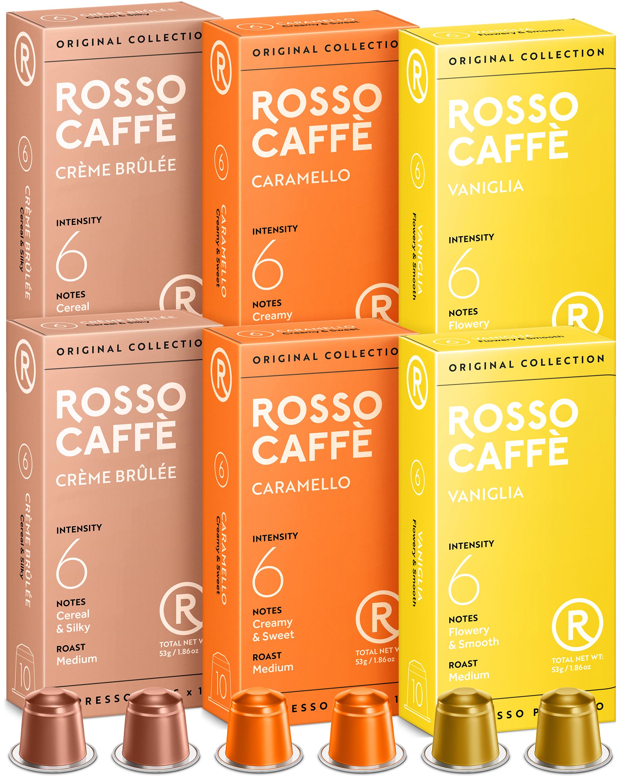 Rosso Caffe コーヒーマシン用 カプセル フレーバーパック ネスプレッソ 互換 3種 20カプセル 60杯分 ロッソカフェの商品画像