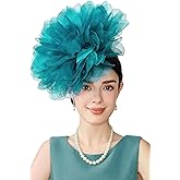 BABEYOND Fascinators Hats for Women - Tea Party Kentucky Fascinator Derby Hat Mesh Flower Fluffy Headband with Hair Clip