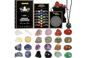 Pukamam Crystal Advent Calendar 2025 Adult Rock Healing Gemstone 24 Days Christmas Countdown calendar