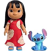 Disney Lilo & Stitch 14-inch Poseable Lilo Doll with 5-inch Stitch Figure, Collectible Toys, Toy for Fans, Girls, Kids, Ages 3 and Up by Just Play