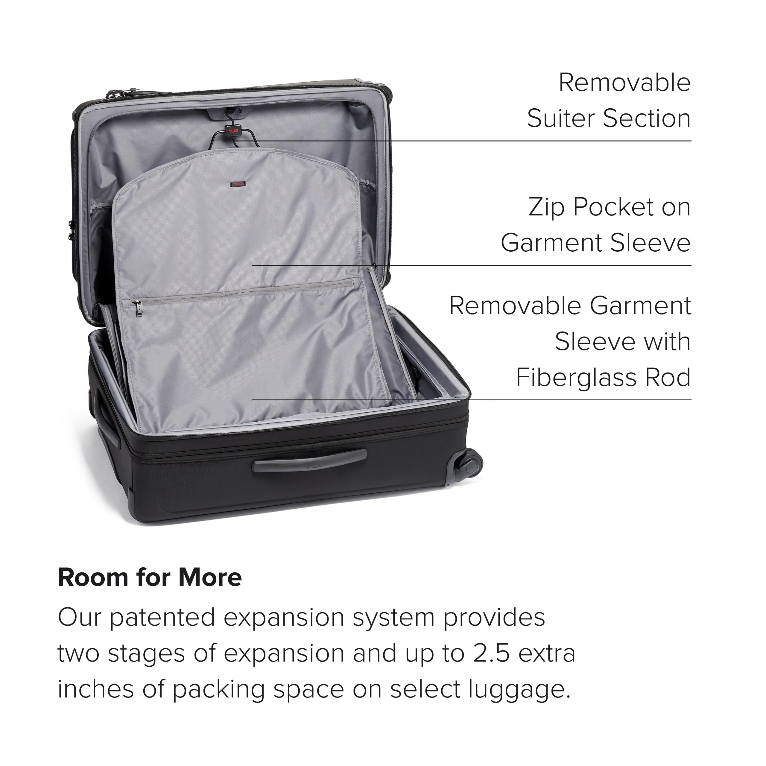 TUMI Alpha Medium Trip Expandable 4-Wheeled Packing Case - Professional Travel Rolling Luggage