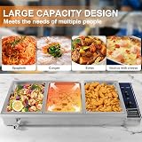 TAIMIKO Electric Bain Marie Food Warmer 1500W 3x 1/2GN Wet Well Catering view 7