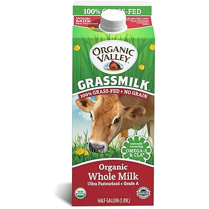 Organic Valley Grassmilk 100 Grass Fed Whole Milk Organic 64 Fl Oz Amazon Com Grocery Gourmet Food