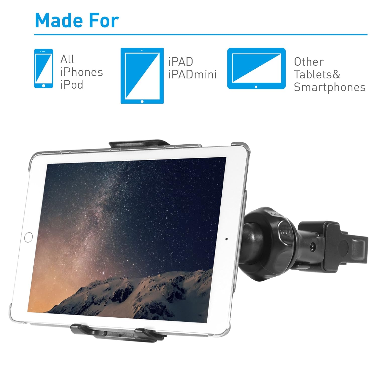 iPhone iPad Car Holder Mount Microphone Stand for Car Stroller Walker eBay