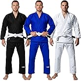 Scorpion Essential 1.0 Men&rsquo;s BJJ Gi &ndash; IBJJF Approved Brazilian Jiu Jitsu Kimono &ndash; Preshrunk Fabric &amp; Free White Belt