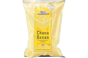Rani Chana Besan (Chickpeas Flour, Gram) 32oz (2lbs) 908g ~ All Natural | Vegan | Gluten Friendly | Non-GMO | Indian Origin