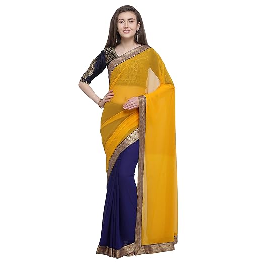 Anand Sarees Chiffon with Blouse Piece Saree