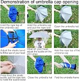NEW-Vi Fishing Umbrella Hat 37.4” Oversized 7-Rib Anti-UV Waterproof Camouflage view 3