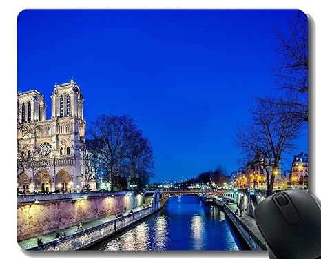 Spiel-Mausunterlage Gewohnheit, Glaube Notre Dame unerbittlich Mauspad Genähte Grenze