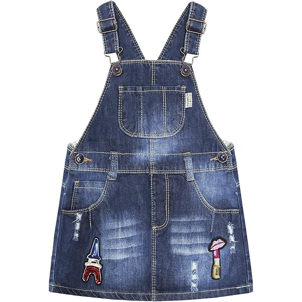 Ninstar Baby Girl Sunflower Denim Overalls – Ripped Jeans Style For Toddlers & Infants