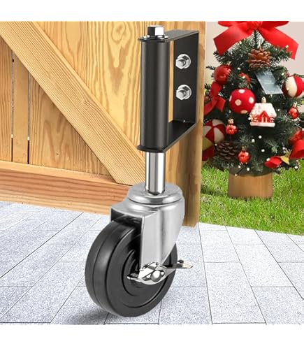 Spring Loaded Gate Wheel Heavy Duty Wheels For Wooden Fence Gate