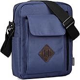 VASCHY Small Messenger Bag, Lightweight Casual Crossbody Sling Shoulder Side Bag for Men Women for Work/Travel/Daily