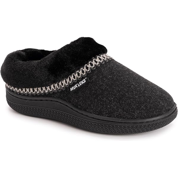 NWT Muk Luks size 9 women’s black suede and camo clogs Women main image 2
