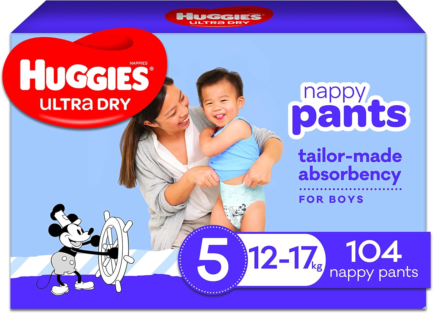 huggies ultra dry nappy pants size 5