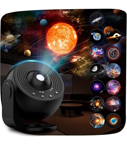 POCOCO Galaxy Projector Night Light with 5K Discs, 2MP Lens