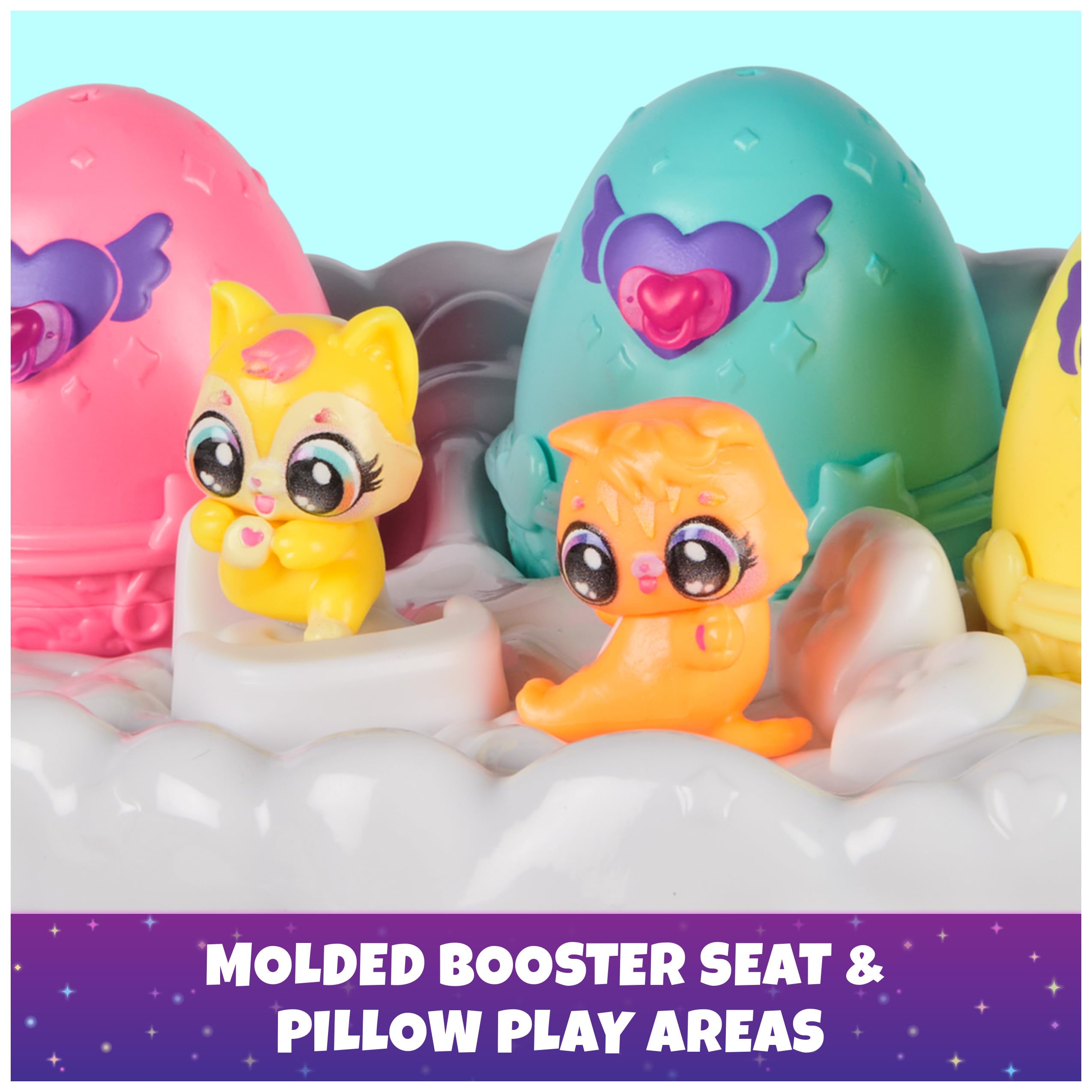 Hatchimals Alive, Neon Rainbow Spring Basket Toy (Styles May Vary), 3 Self-Hatching Easter Eggs, Gifts & Stocking Stuffers for Girls & Boys Ages 3 & up