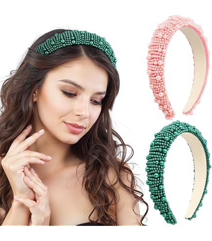 Amazon.com : Wicked 2 Pearl Glinda Pink Headband - hair  display picture 2