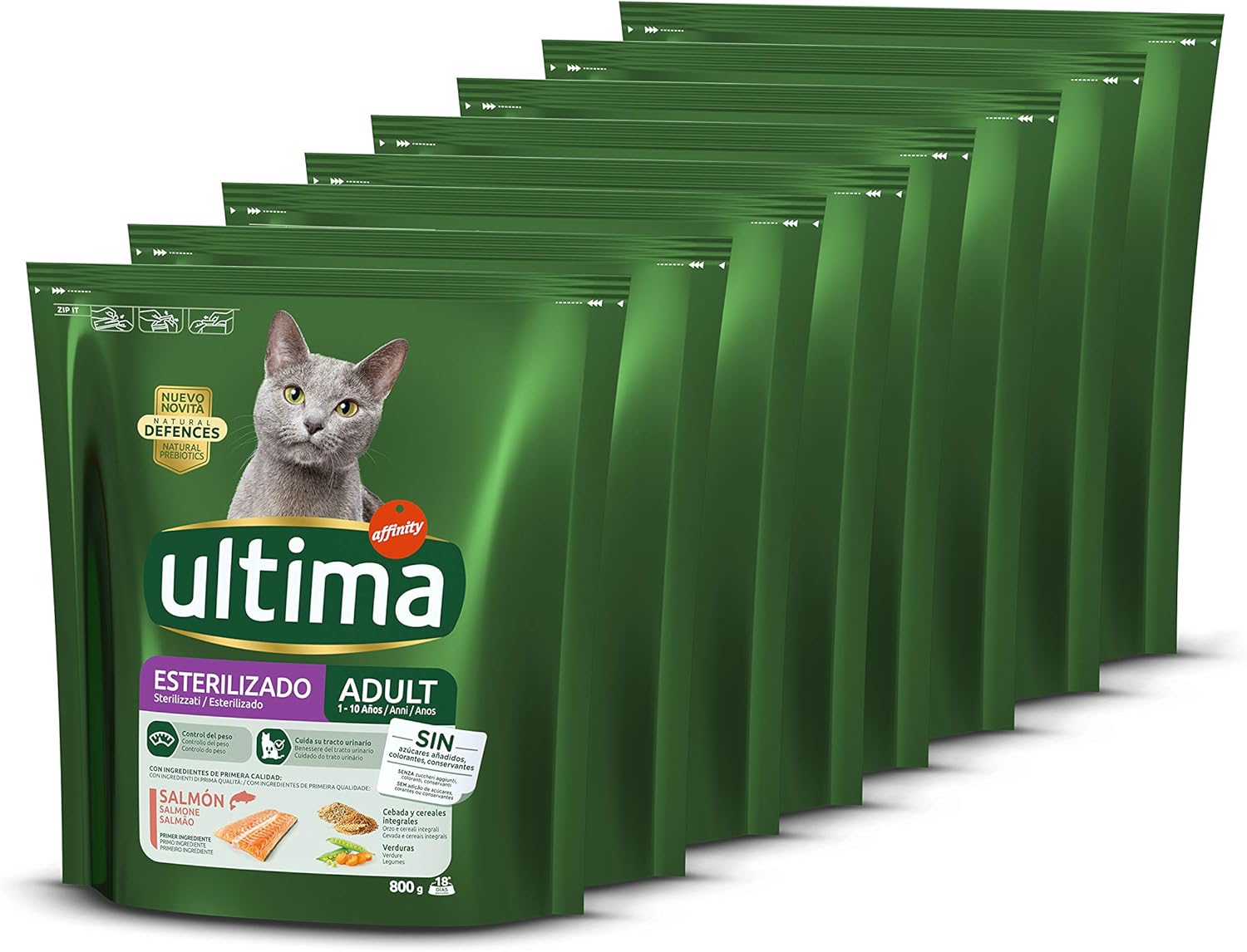 Ultima Pienso para Gatos Esterilizados Adultos con Salmón - 6.4k g
