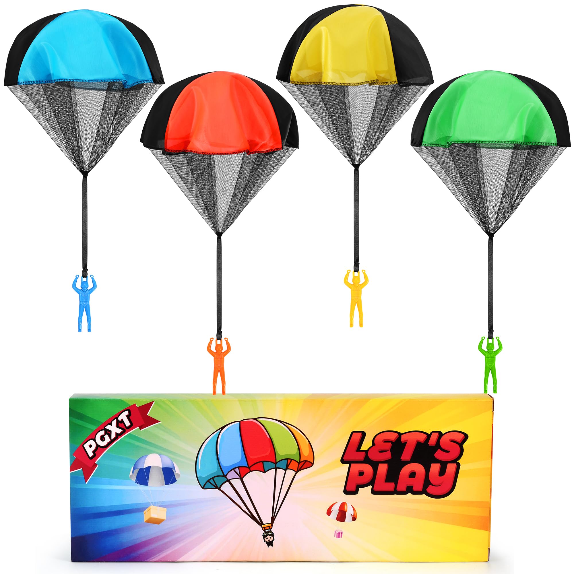 Photo 1 of ***HAS BROKEN PIECES *** Parachute Toy for Kids, Outdoor Toys Flying Parachute Men, Inside & Outside Toys for or 3 4 5 6 7 8 9 10 11 12 Year Old, Easter Basket Stuffers for Kids Grandkids Ideal 2026 Unique Party Favors