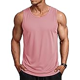 MAGCOMSEN Men's Sleeveless Shirts Quick Dry Workout Tank Tops UPF 50+ Athletic Gym Muscle Shirts for Summer
