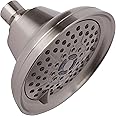 Shower Massage Head With Mist - High Pressure Boosting, Multi-Function, Massager Rainfall Showerhead For Low Flow Showers & Adjustable Water Saving Nozzle, 2.5 GPM - Brushed Nickel