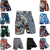 ROAR-INT Kids Mixed Martial Arts MMA Shorts BJJ Cross Training Gym Boxing Grappling Kickboxing Muay Thai Workout Shorts