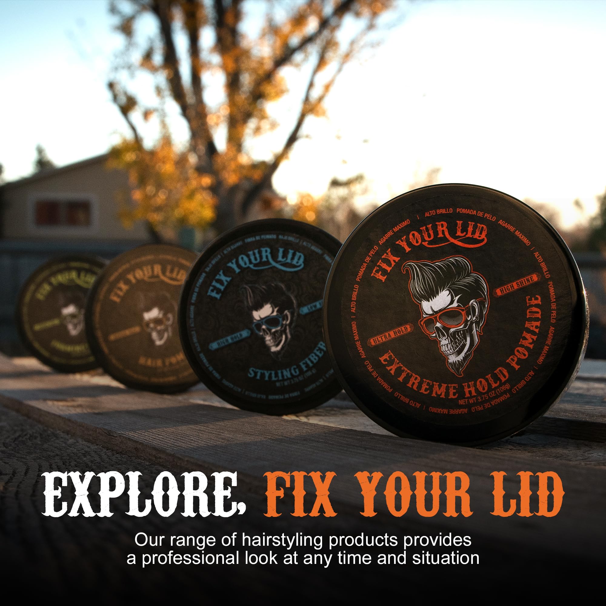 Fix Your Lid Extreme Hold Hair Pomade For Men - High Shine Water Based Hair Gel 3.75 oz - Easy To Wash Out