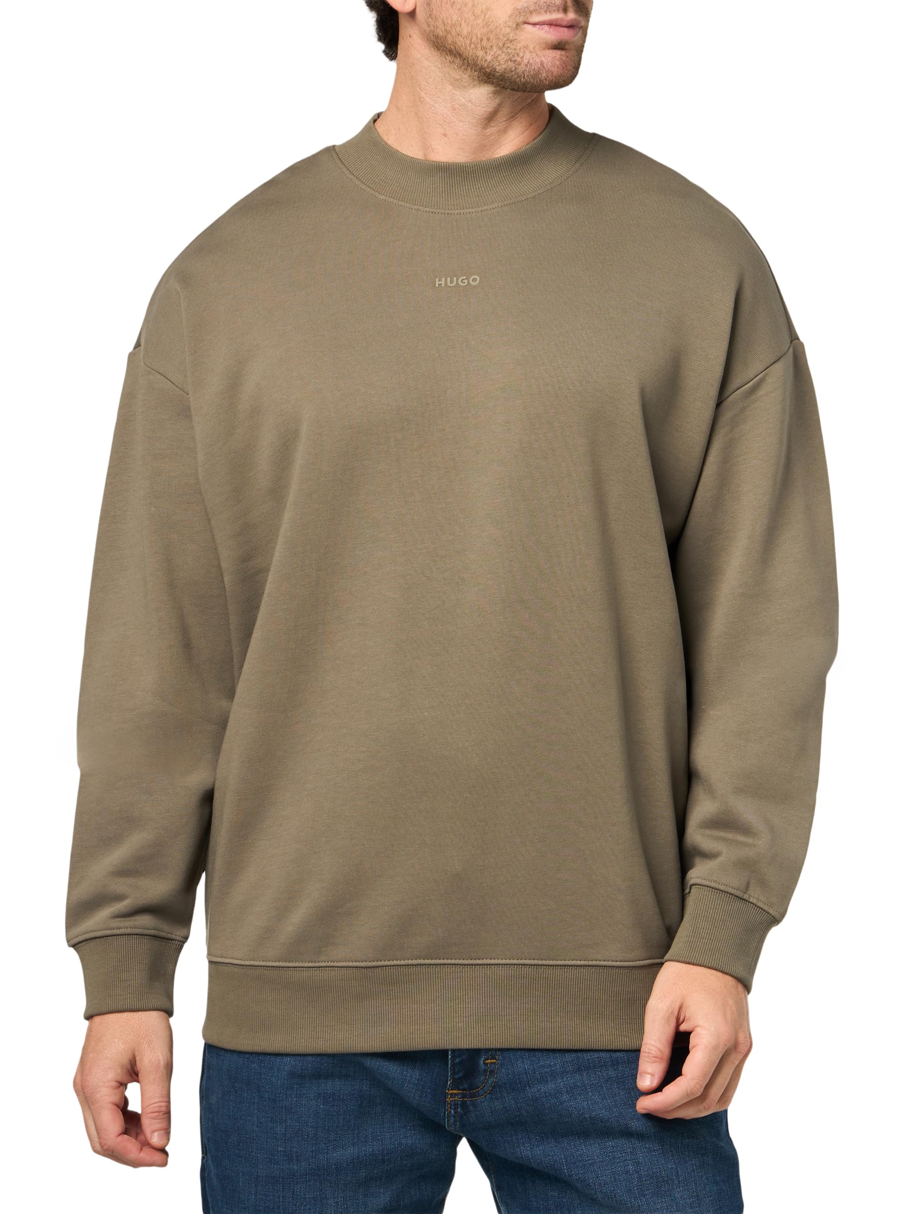 HUGO, Sudadera de rizo francés con logo pequeño, cordón elástico, S