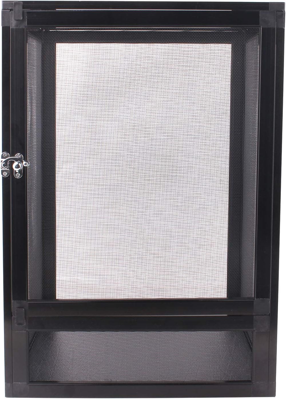 AIICIOO Reptile Habitat Screen Cage - Open Air Screen Cage Reptile Terrarium Aluminium Scren Habitat, Small, 12.6 x 12.6 x 18 inches
