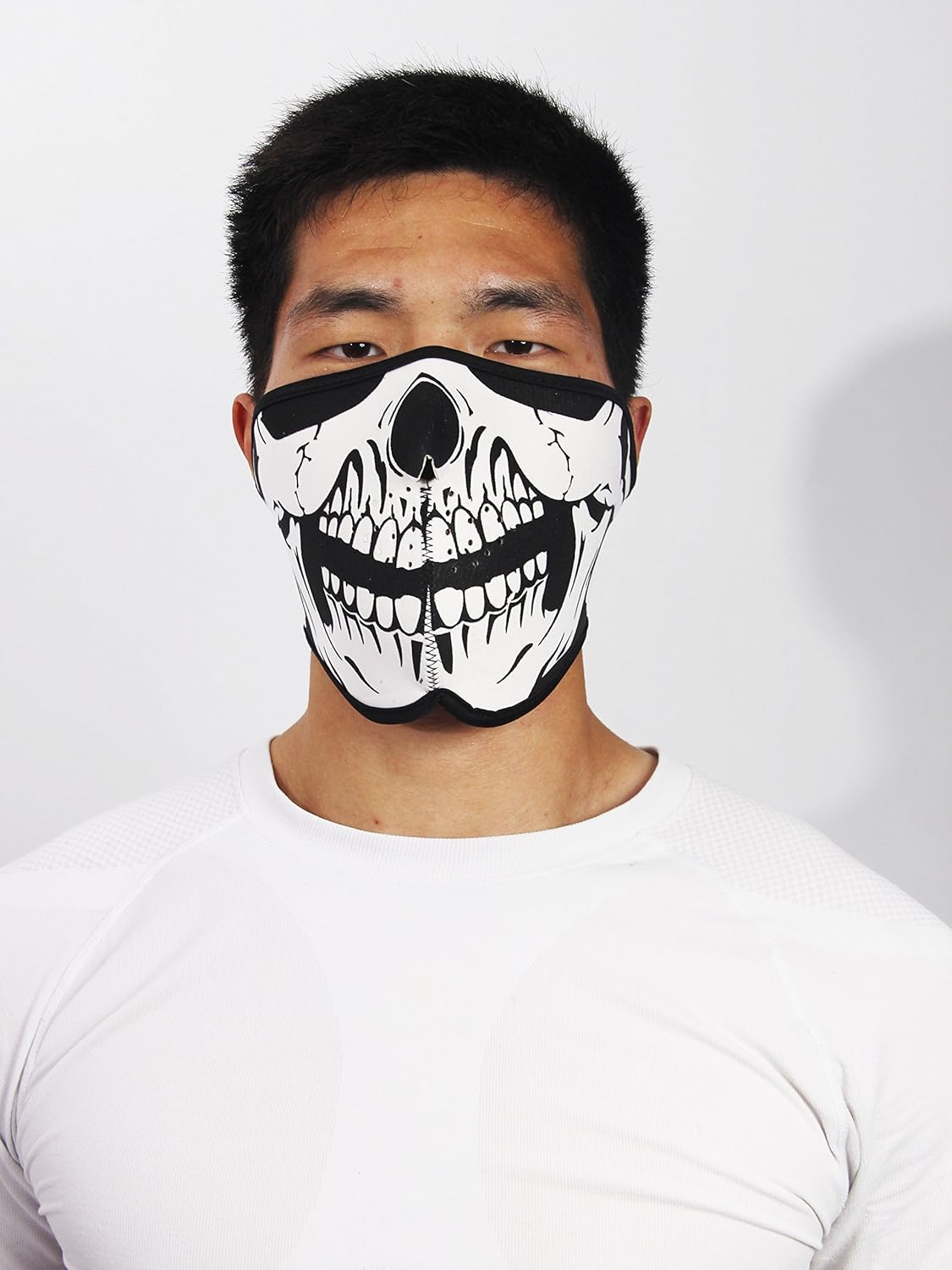 ThreeH Breathable Half Face Mask Skull Reversible Ski Snowboard Neck Warmer FM09 - Image 3