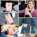 MOMSIV 380ml Vacuum Insulated Stainless Steel Coffee Cup Peachy-Pink view 7