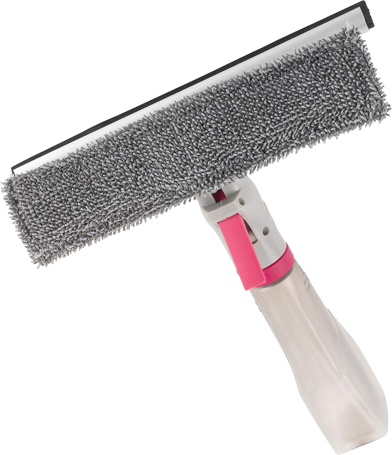 Kleeneze KL062635EU Window Cleaner Squeegee, Microfibre Wiper with Spray Function, Window Wiper for Shower Tiles & Mirrors