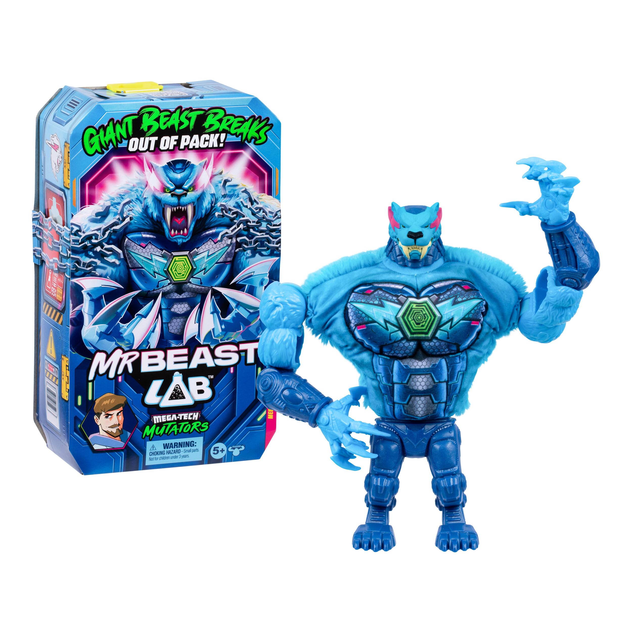 MRBEAST LAB MEGA-TECH Mutator Panthar, Action Figures | 9-inch Panthar with pour-and-reveal unboxing, fused materials & posea