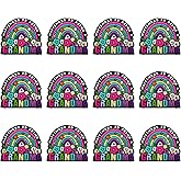 Lovymi 12PCS Mama Silicone Focal Beads for Pens, Rainbow Grandma Mom Silicone Beads for Keychain Making DIY Handicraft