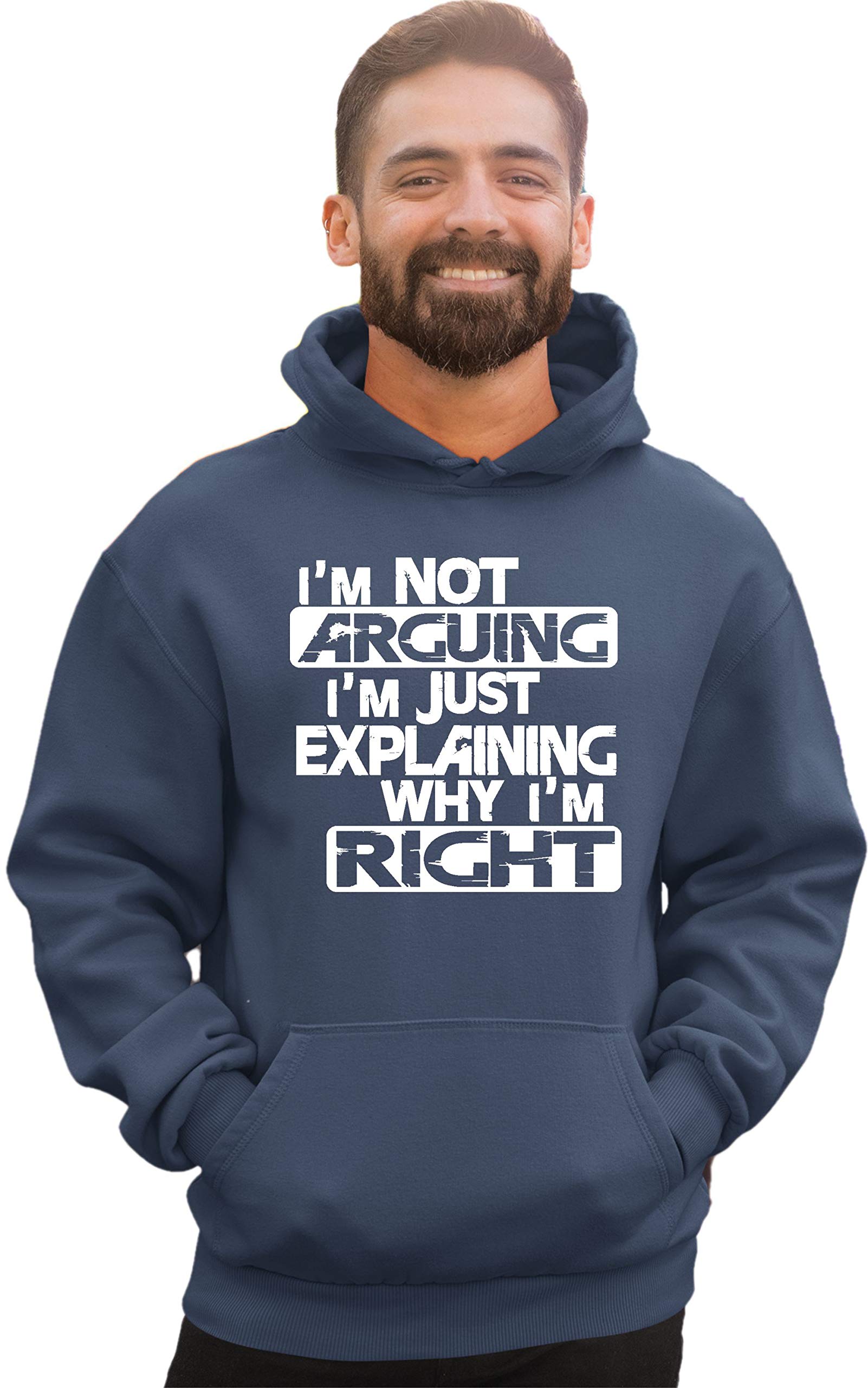 Go All Out Large Vintage Heather Navy Mens I'm Not