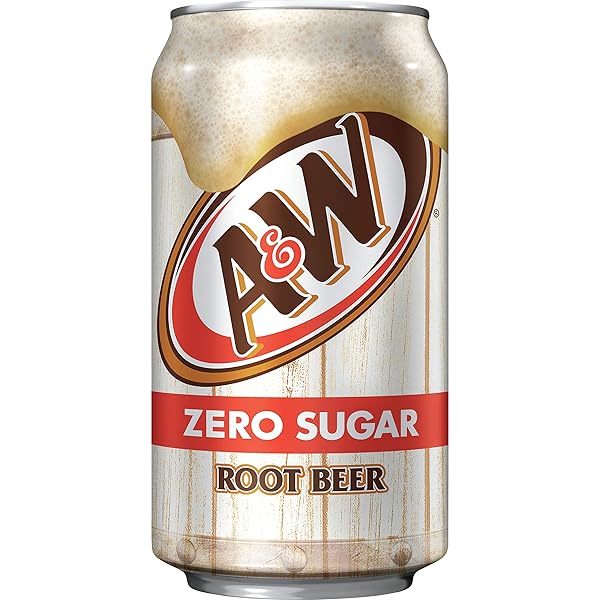 A&W ZERO SUGAR ROOT BEER SODA, 12 FL OZ CANS, 12 PACK