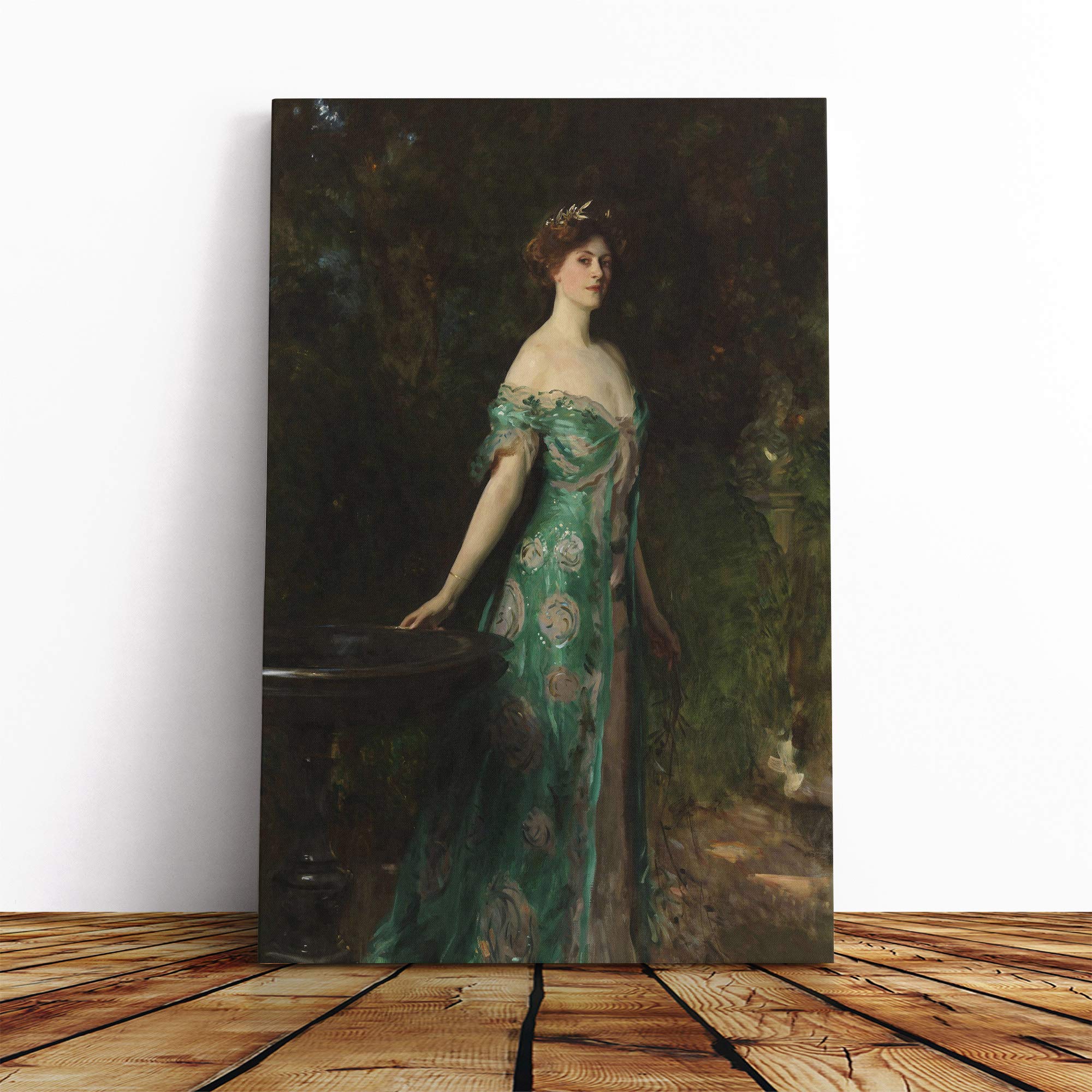 John Singer Sargent Portrait of Millicent Leveson Canvas Print | Gallery Wrapped 30mm Frame Wall Art | 20x14 inches | Ready to Hang | Modern People Picture | Living Room Bedroom Lounge Office