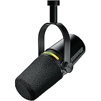 Shure MV7+ Podcast Dynamic Microphone – OBS Certified, Enhanced Audio, LED Panel, USB-C & XLR Outputs, Auto Level Mode, Digit