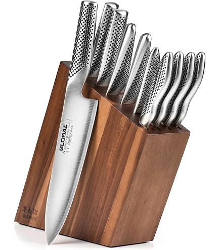 Amazon.com: Global 7 Piece Takashi Knife Block Set: Home & Kitchen