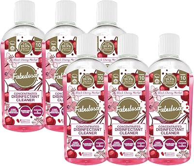 Fabulosa 4 in 1 Antibacterial Cleaner Black Cherry Merlot 220ml 6 Pack