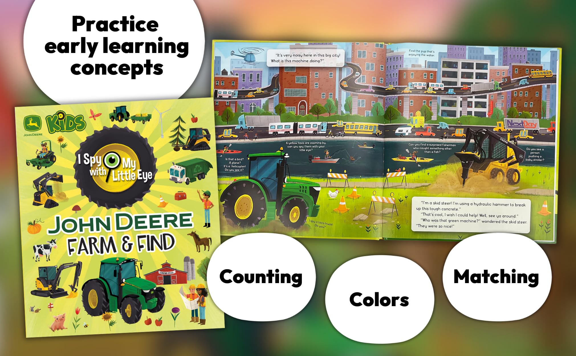I Spy With My Little Eye John Deere Farm & Find - Kids Search, Find, and Seek Activity Book, Ages 3, 4, 5, 6+