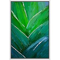 SIGNWIN Framed Canvas Wall Art Tropical Succulent Plant Canvas Prints Home Artwork Decoration for Living Room,Bedroom - 16x24 inches