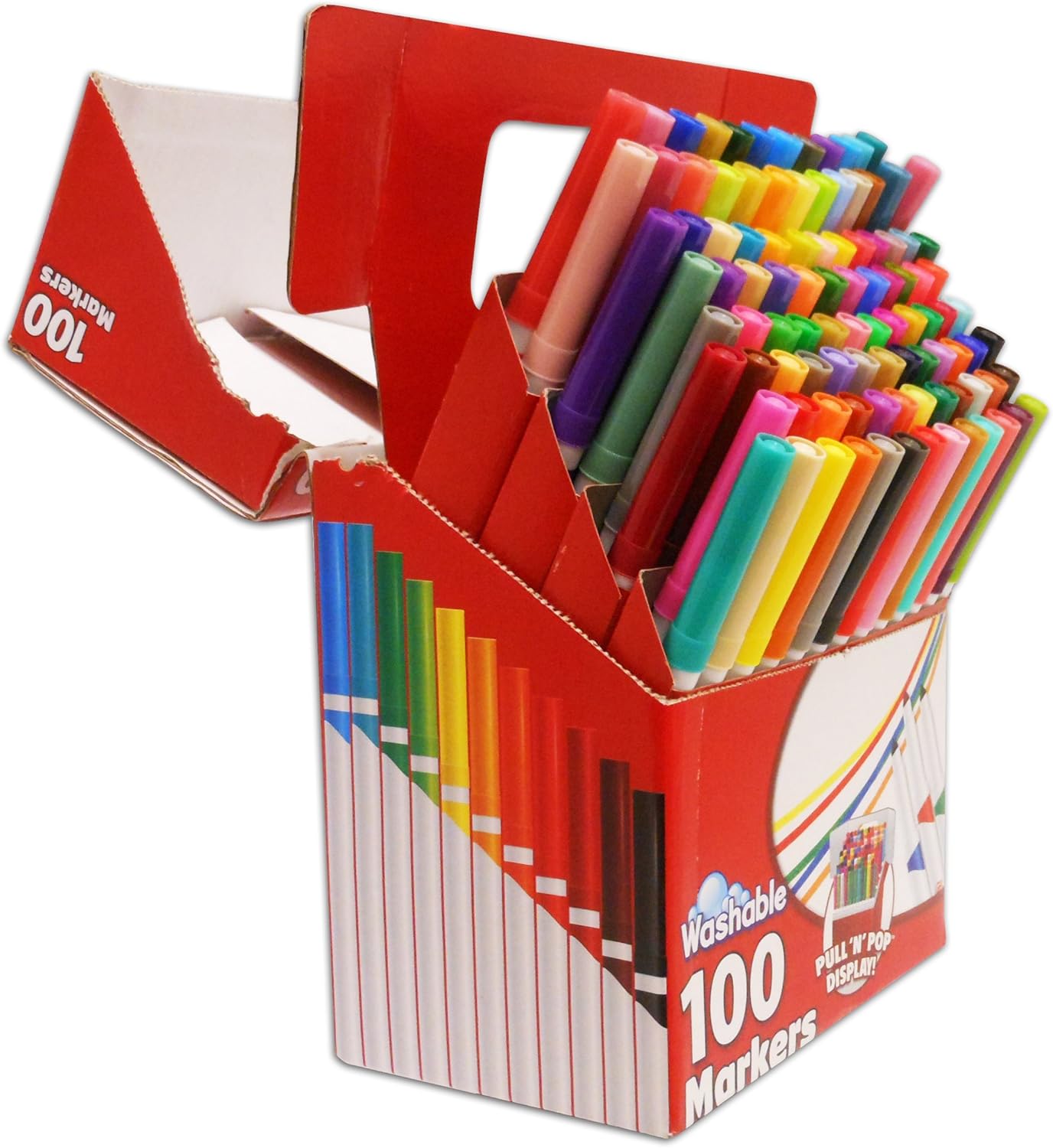 RoseArt SuperTip Washable Markers 50-Count Assorted Colors Packaging May Vary 3438VA-24: Office Products