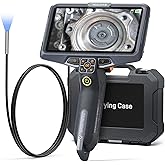 Teslong Ultra-Thin 3.9mm Industrial Endoscope with Lights, 6" IPS Screen Hnadle Borescope Automotive Mechanic Inspection Camera with 6000mAh Battery, 5FT Flexible Waterproof Gooseneck Probe