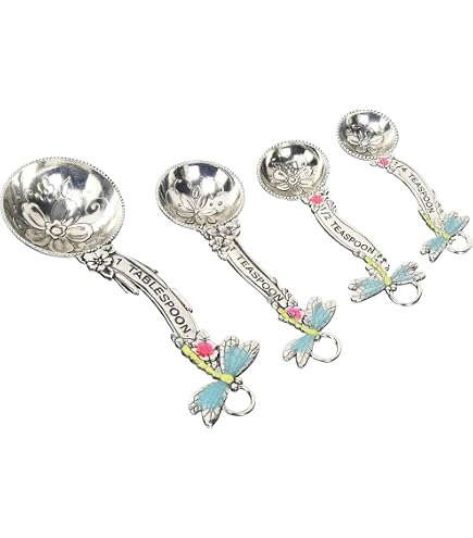 Amazon.com: Ganz 4-Piece Measuring Spoons Set, Turtle , silver