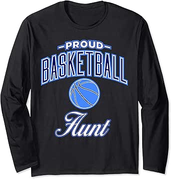 Amazon.com: Basketball Aunt Long Sleeve Shirt for Women: Clothing