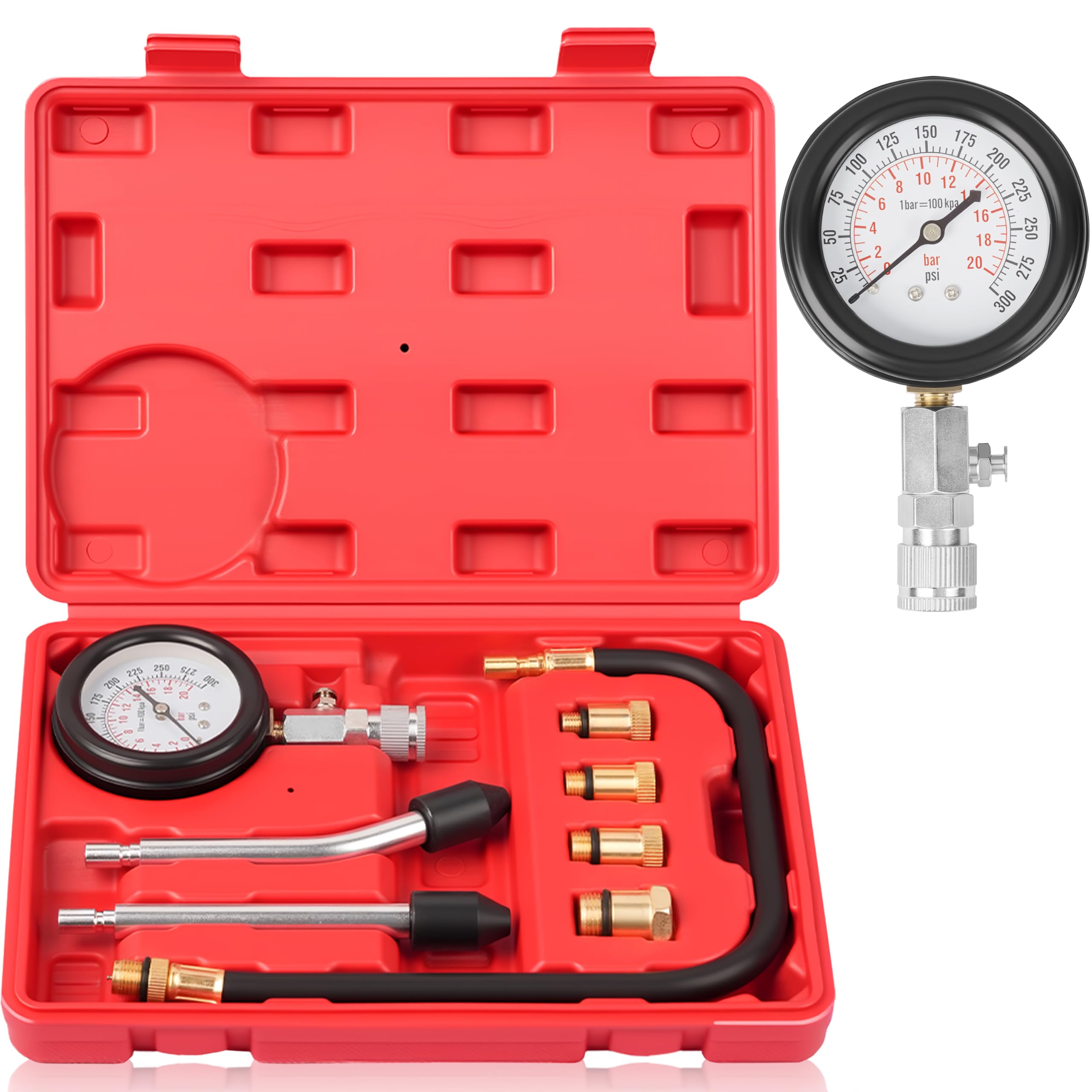 Photo 1 of DAYUAN 8pcs Professional Petrol Engine Compression Tester Kit Set for Automotives and Motorcycles