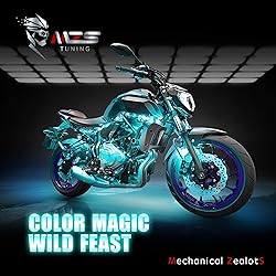 MZS Motorcycle LED Light Kit, Multi-Color Neon RGB