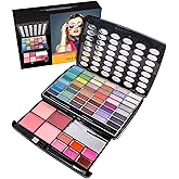 SHANY Glamour Girl Makeup Kit Eyeshadow Beauty Palette with Eye shadows, Blushes, Lipstick Lip-gloss, Make up Mirror, Cosmetics applicators, Premium Gift Packaging - Glamour